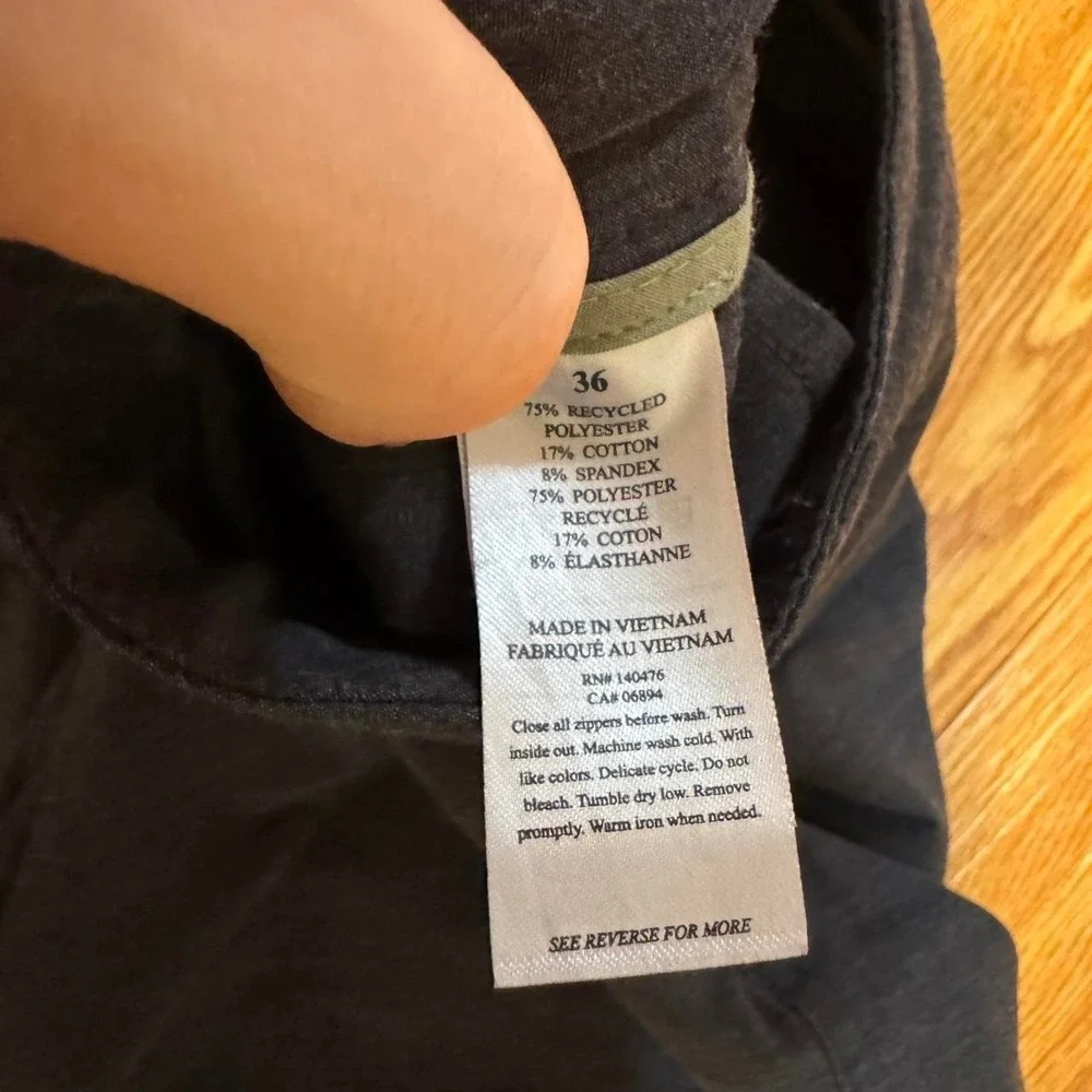 Faherty Men's All Day Shorts 36 Belt Loop Adjustable Gorpcore 6.5